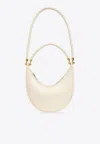 Bottega Veneta Small Hula Hoop Leather Shoulder Bag In Sea Salt