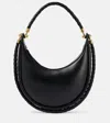 Bottega Veneta Hula Hoop Leather Shoulder Bag In Black