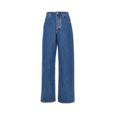 Bottega Veneta Ide Leg High-rise Jeans In Blue