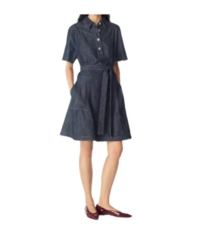 Bottega Veneta Jeanskleid Mit Indigo Waschung