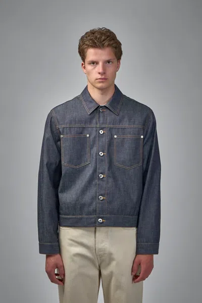 Bottega Veneta Indigo Denim Jacket In Blue