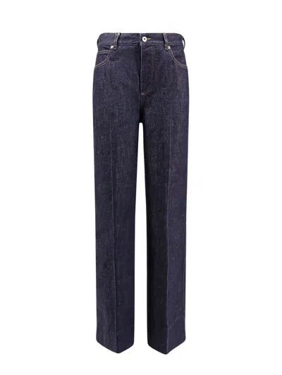 Bottega Veneta Indigo Soft Palazzo Jeans In Blue