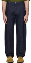 Bottega Veneta Indigo Wide Leg Jeans In 4245