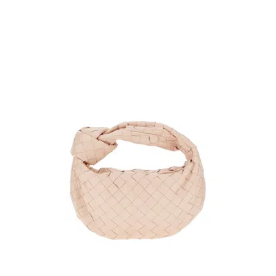 Bottega Veneta Mini Woven Leather Shoulder Bag In Pink