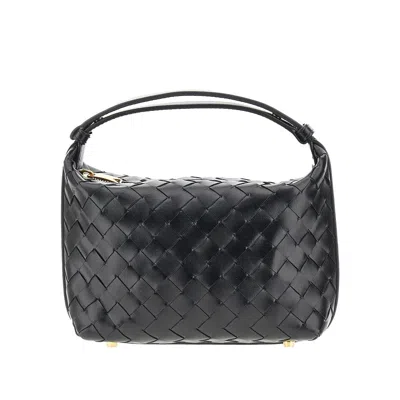 Bottega Veneta Ini Wallace Bag In Black