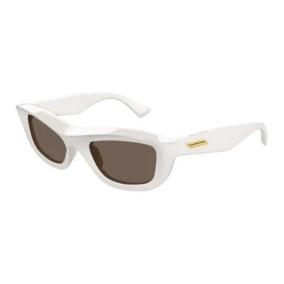 Bottega Veneta Injectate Ivory Sunglasses