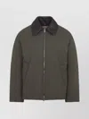 Bottega Veneta Insulated Jacket With Quilted Collar And Pockets In Green