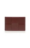 Bottega Veneta Brown Intrecciato Leather Cardholder