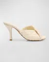 Bottega Veneta Blink Mule Sandal Intrecciato Nappa Opaque In Sea Salt