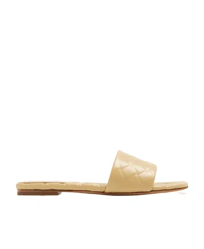 Bottega Veneta Interwoven-debossed Leather Sandals In Nude