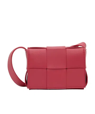 Bottega Veneta Interwoven-design Mini Bag In Red