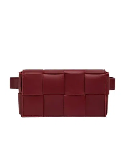 Bottega Veneta Interwoven-design Shoulder Bag In Brown