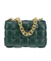 Bottega Veneta Interwoven-design Shoulder Bag In Green