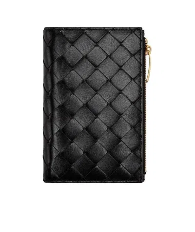 BOTTEGA VENETA BOTTEGA VENETA INTRECCIATO BI-FOLD ZIP WALLET