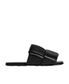 Bottega Veneta Patch Leather Mules In Black