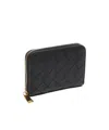 Bottega Veneta Intracciato Knitted Wallet In Black