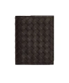 Bottega Veneta Intrecciato Piccolo Flap Card Case In Black