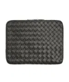 Bottega Veneta Intreacciato Zip-around Laptop Case In Green