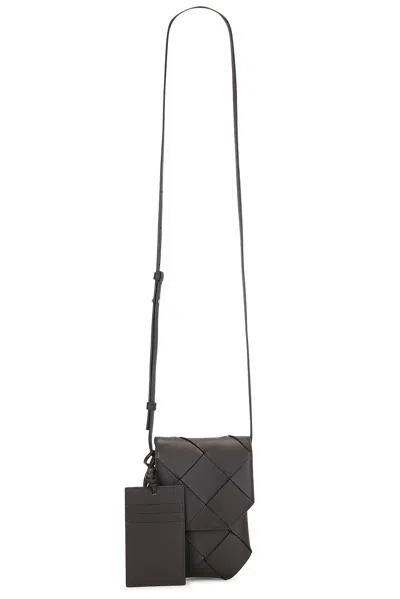 Bottega Veneta Intrec Sand Calf Pouch In Multi