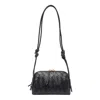 Bottega Veneta Womens Black Loop Extra-small Leather Cross-body Bag In Black