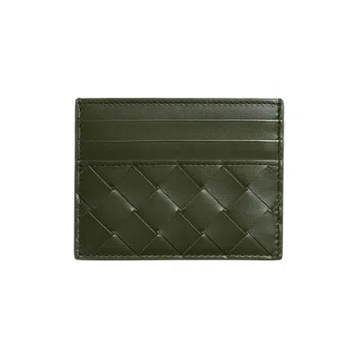 Pre-owned Bottega Veneta Intrecciato 15 Credit Card Case 'green/blue' | Men's Size Onesize
