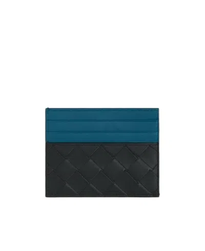 Bottega Veneta Intrecciato 15 Leather Wallet In Green