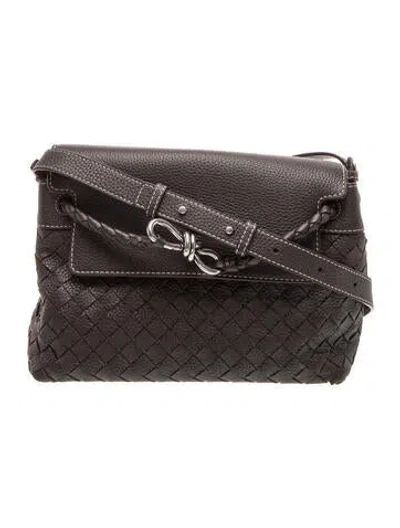 Pre-owned Bottega Veneta Intrecciato Andiamo Small In Black