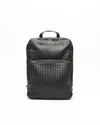 Bottega Veneta Intrecciato Backpack In Black