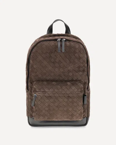 Bottega Veneta Intrecciato Backpack In Brown