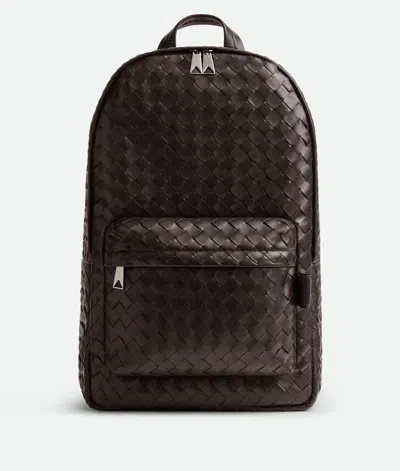 Bottega Veneta Intrecciato Backpack In Brown