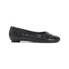 Bottega Veneta Intrecciato Ballerinas In Black