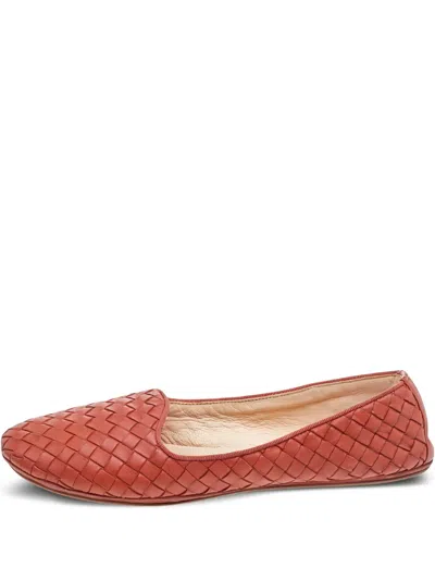 Pre-owned Bottega Veneta Intrecciato Ballet Flats