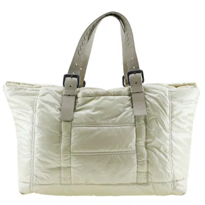 Pre-owned Bottega Veneta Intrecciato Beige Nylon Tote Bag ()