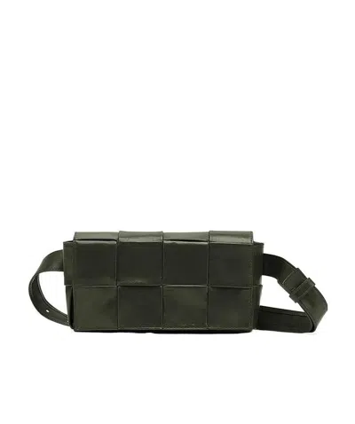 Bottega Veneta Intrecciato Belt Bag In Green