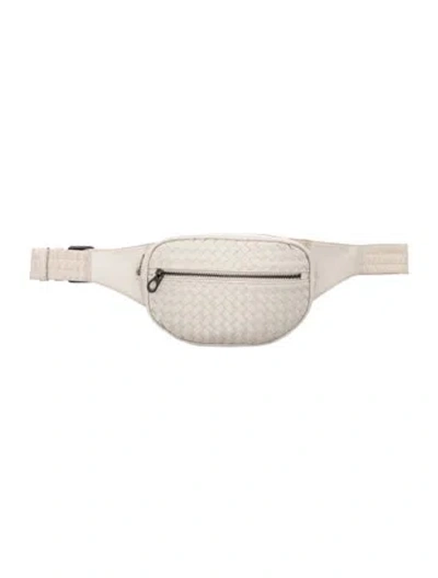 Pre-owned Bottega Veneta Intrecciato Belt Bag In Neutral