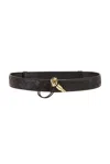 Bottega Veneta Intrecciato Belt In Fondant & Muse Brass