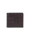 Bottega Veneta Men Leather Wallet With Intrecciato Motif In Black