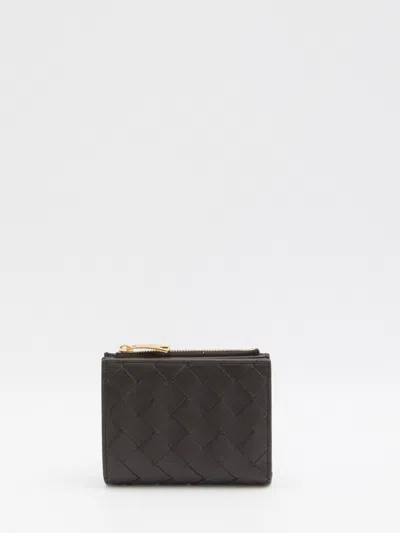 Bottega Veneta Intrecciato Bi-fold Small In Blue