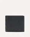 Bottega Veneta Intrecciato Bi-fold Wallet In Black