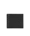 Bottega Veneta Intrecciato Bi-fold Wallet In Black