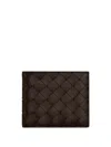 Bottega Veneta Intrecciato Bi-fold Wallet With Coin Purse In Brown