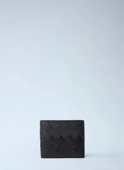 Bottega Veneta Intrecciato Bi-fold Wallet In Brown