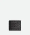 Bottega Veneta Intrecciato Bi-fold Wallet With Coin Purse In Black