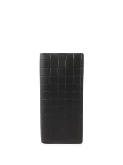 Pre-owned Bottega Veneta Intrecciato Bifold Wallet In Black