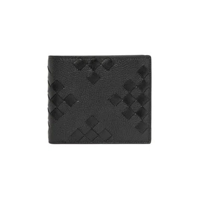Pre-owned Bottega Veneta Intrecciato Bi-fold Wallet 'black' | Men's Size Onesize