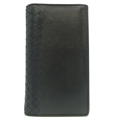 Pre-owned Bottega Veneta Intrecciato Black Intrecciato Coin Purse/coin Case ()