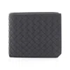 Bottega Veneta Intrecciato Black Intrecciato Wallet (bi-fold) In Black