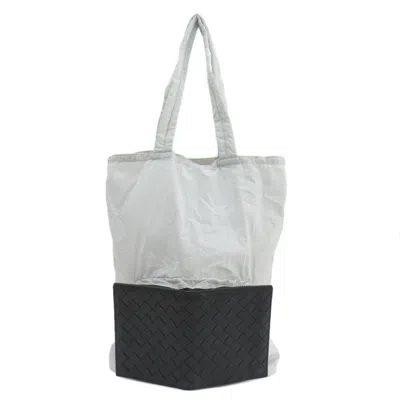 Pre-owned Bottega Veneta Intrecciato Black Leather Nylon Eco-bag Tote Bag ()