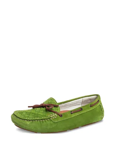 Pre-owned Bottega Veneta Intrecciato Boat Shoes