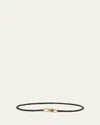 Bottega Veneta Intrecciato Braided Nappa Leather Belt In Fondant M Brass